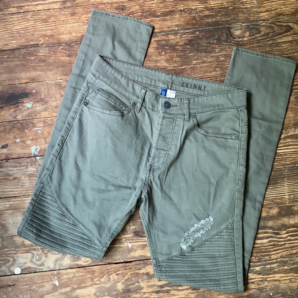 Divided Cotton Skinny Pants Distressed sz 30